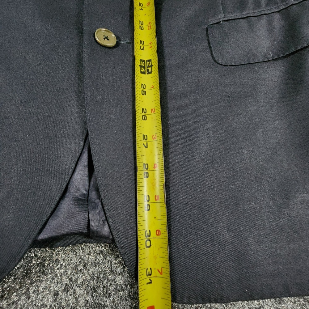 Ermenegildo Zegna Sport Coat Suit Jacket Blazer 38R Dark Navy 3-Button Wool - Picture 15 of 16
